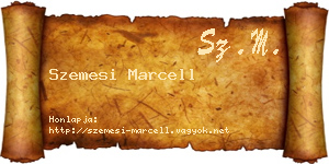 Szemesi Marcell névjegykártya